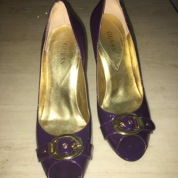 Guess Purple Platform Shoe - Picture 2 of 6